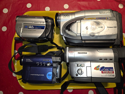 Four vintage cams sony jvc - four, cams,